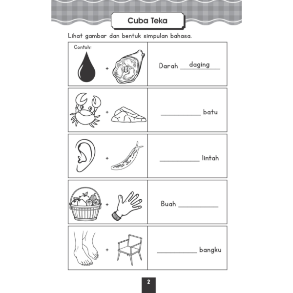 Simpulan Bahasa | Buku Aktiviti Kanak-kanak Tahap 1 - Image 3