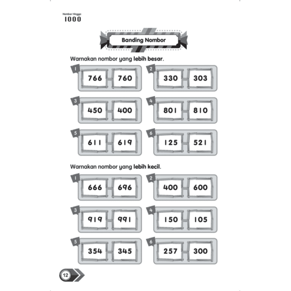 Nombor hingga 1000 | Pemantapan Awal Matematik Tahun 2 - Image 3