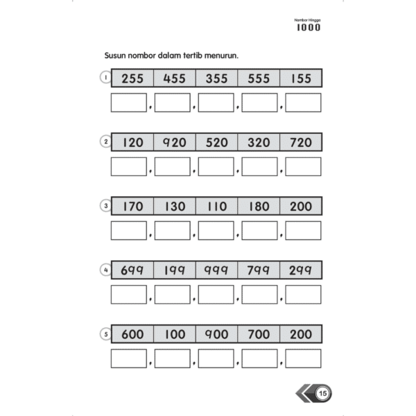 Nombor hingga 1000 | Pemantapan Awal Matematik Tahun 2 - Image 5